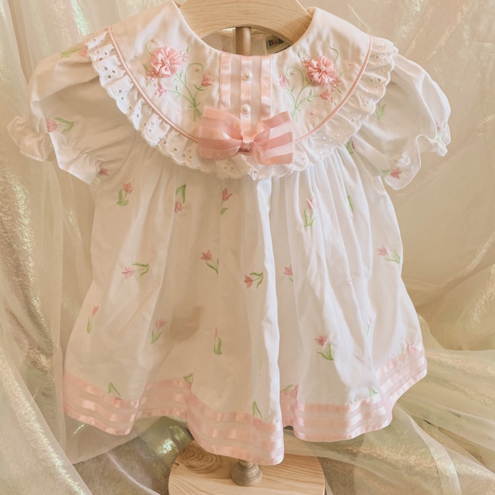 Vintage Baby Togs Dress 12 M